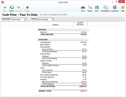 how to print quicken reports